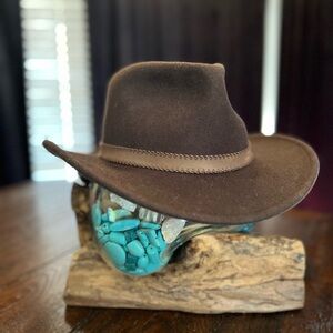 REDHEAD Brand Men’s Wool Felt Fedora Cowboy Hat